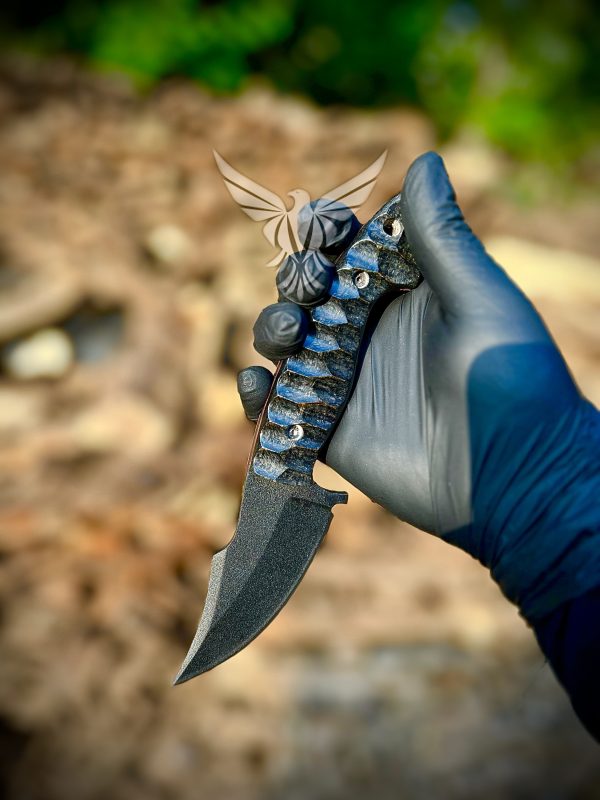 Alpha Hunting Knife-Prime Knives Carbon Steel Fixed Blade Knife with Free Cow Leather Sheath - Image 2