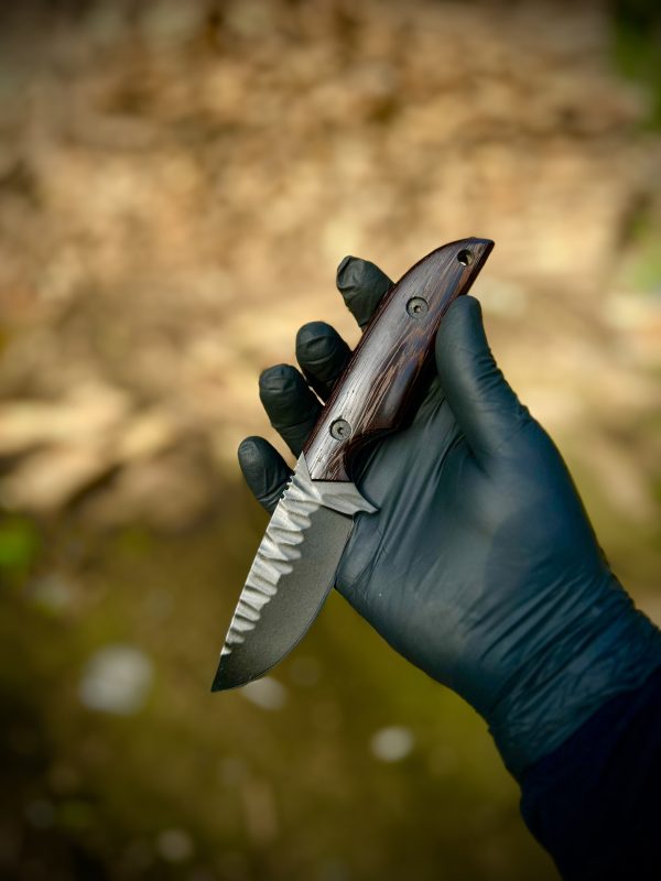 Prime Knives High Carbon Steel Hunting Knife with Leather Sheath