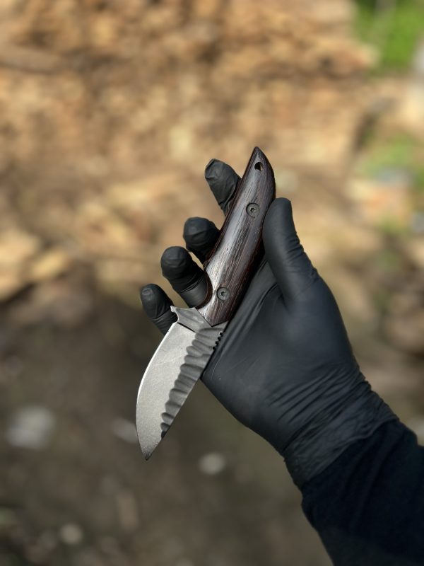 Prime Knives High Carbon Steel Hunting Knife with Leather Sheath - Image 3