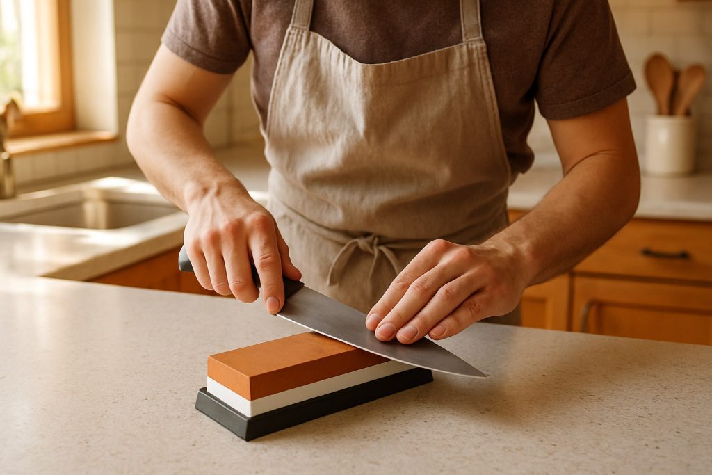 sharpen and maintain kitchen knives