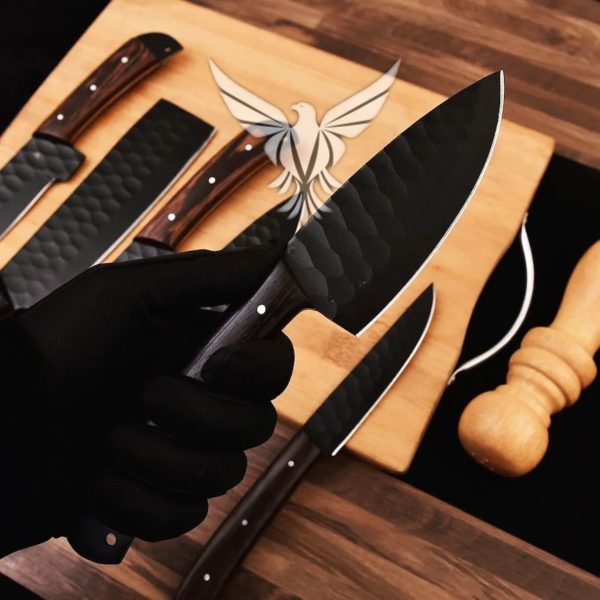 Premium 6-Piece Hand-Forged Kitchen Knife Set